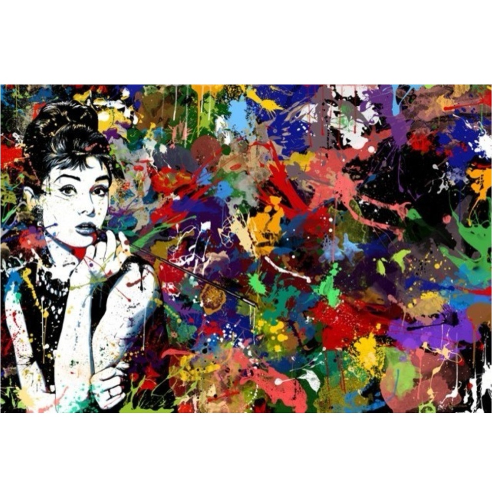 Audrey Hepbrun Print by Maxwell dicks 24 x 36